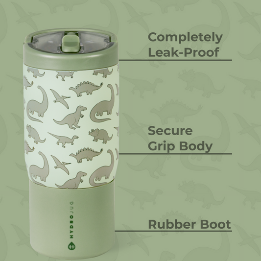 HydroJug Sport 14oz – Dinosaur Kids Water Bottle